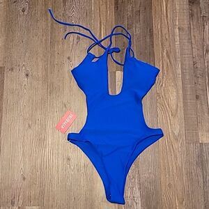 Blue One Piece Hyerfire Bathing Suit Swimsuit Women's Size Large